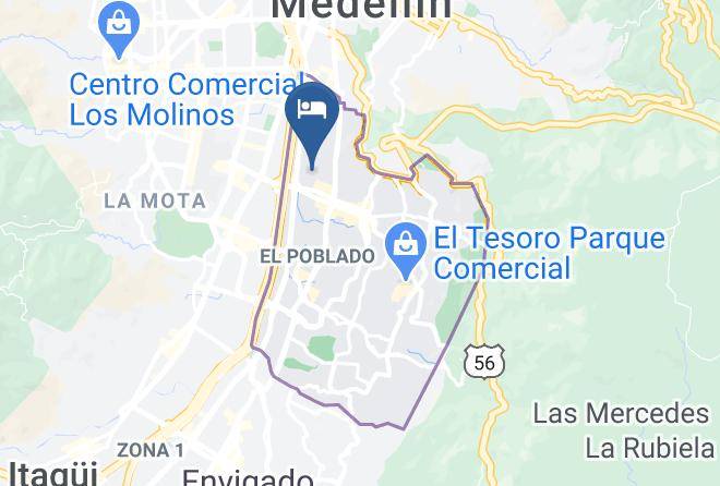 Medellin - Motel Las Cabanas Maps