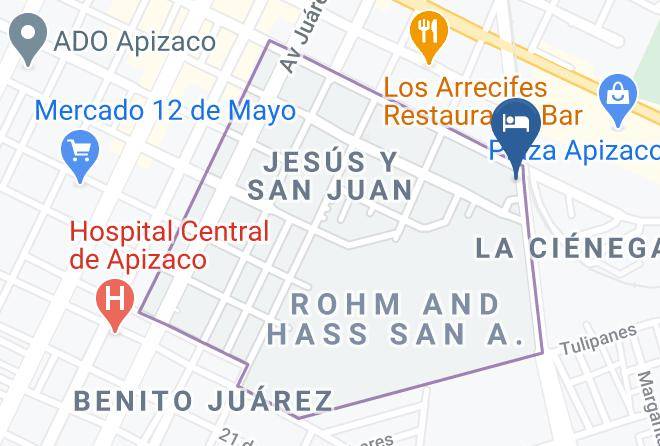 Apizaco Municipality - Motel Las Vias Maps