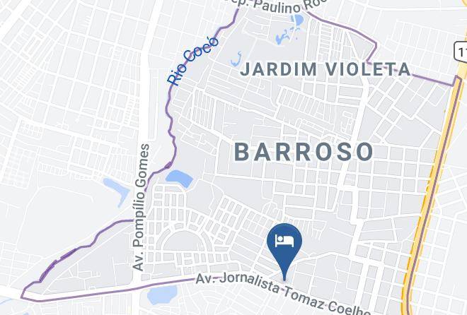 Fortaleza - Motel Le Baron Maps