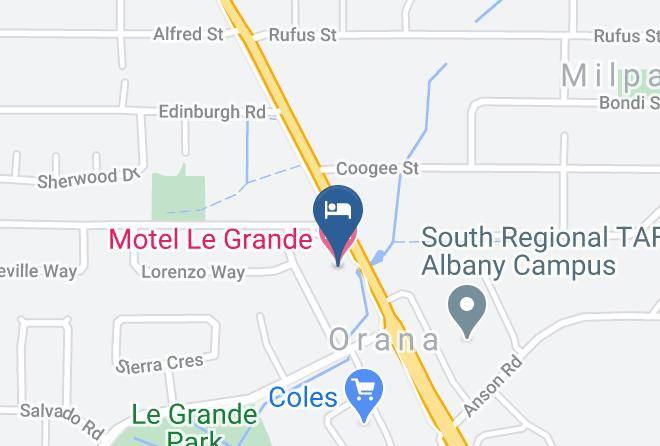 Motel Le Grande Map