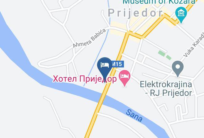 Banja Luka - Motel Le Pont Maps