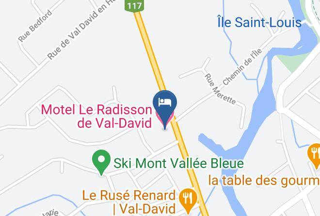 Les Laurentides Regional County Municipality - Motel Le Radisson De Val David Maps