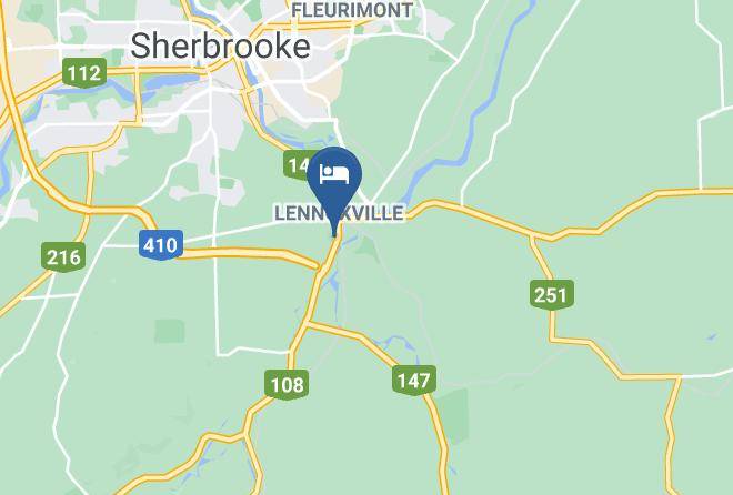 Sherbrooke - Motel Le Refuge Maps