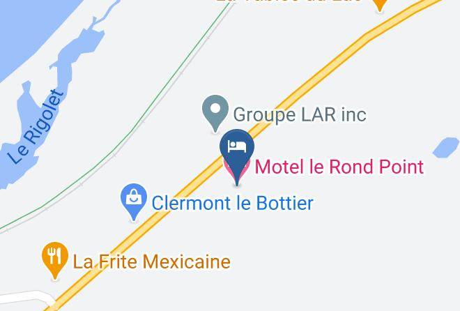 Motel Le Rond Point Map