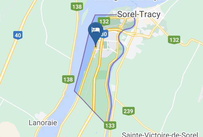 Pierre De Saurel Regional County Municipality - Motel Le Verseau Maps