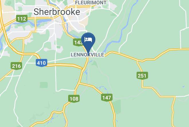 Sherbrooke - Motel Lennoxville Enr Maps