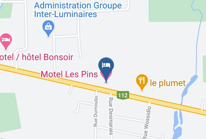 La Haute Yamaska Regional County Municipality - Motel Les Pins Maps