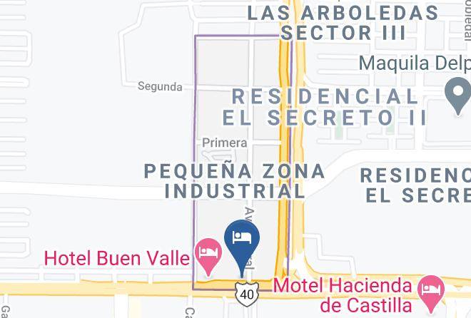 Torreon - Motel Los Arcos Maps