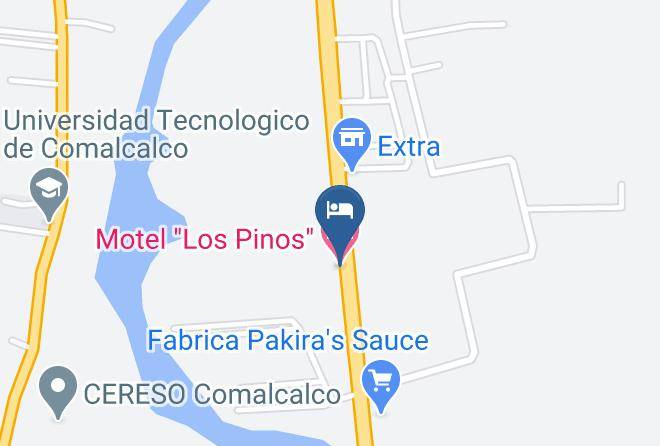 Comalcalco - Motel Los Pinos Maps