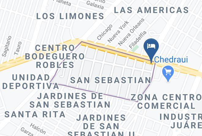 Leon - Motel Los Pinos Maps