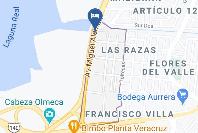 Veracruz Francisco Villa - Motel Lua Maps