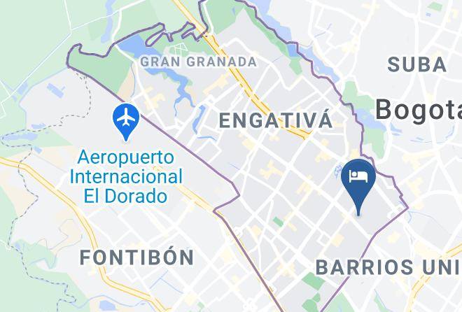 Bogota - Motel Mar Azul Maps