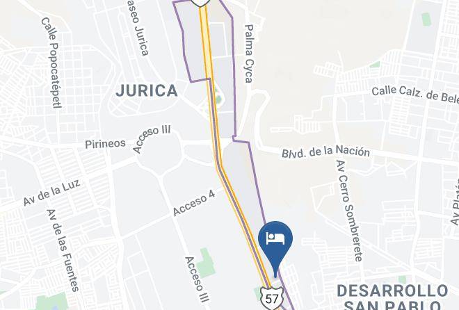 Santiago De Queretaro - Motel Maya Park Maps