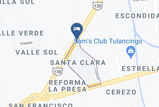 Tulancingo De Bravo - Motel Media Luna Maps