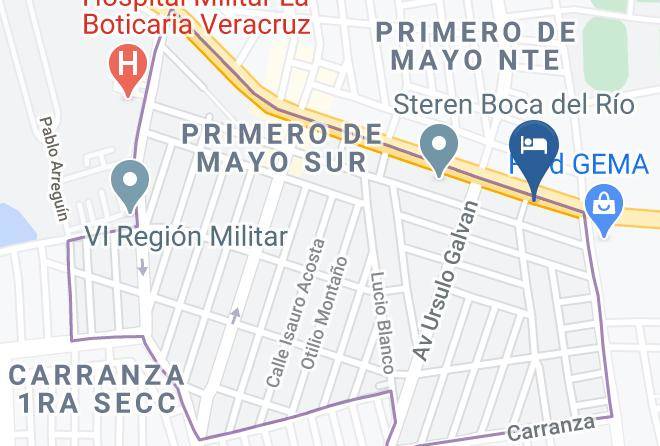 Boca Del Rio - Motel Mediterraneo Maps