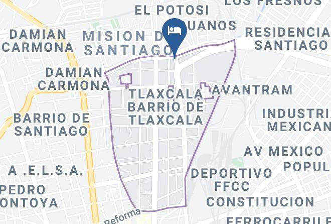 San Luis Potosi Tlaxcala Barrio De Tlaxcala - Motel Meson Del Rio Maps