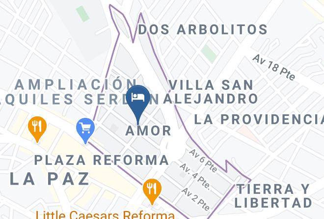 Puebla Amor - Motel Milpalta Maps