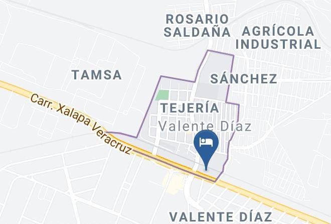 Veracruz Valente Diaz - Motel Minerva Maps