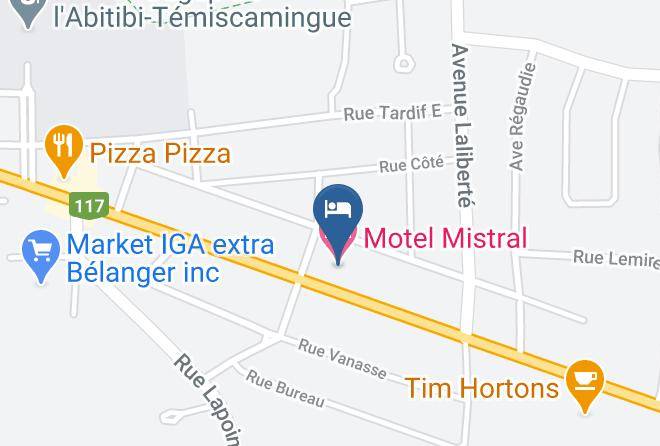 Rouyn Noranda - Motel Mistral Maps