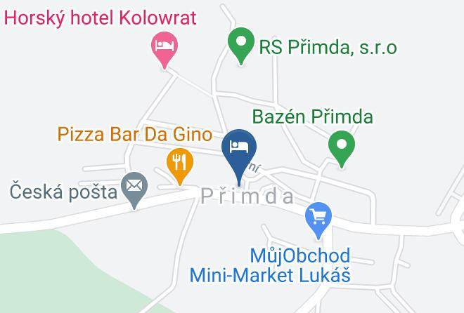 Tachov - Motel Modra Laguna Maps