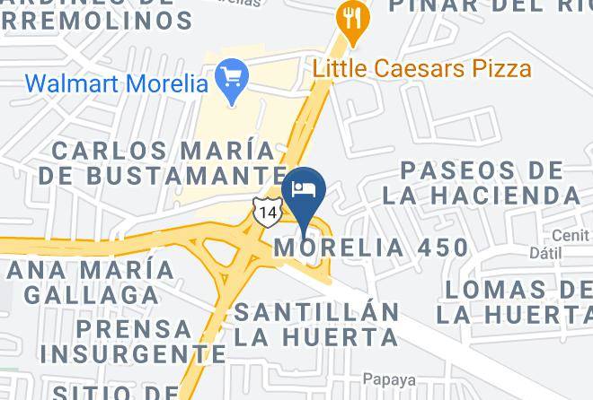 Morelia - Motel Montecarlo Morelia Maps