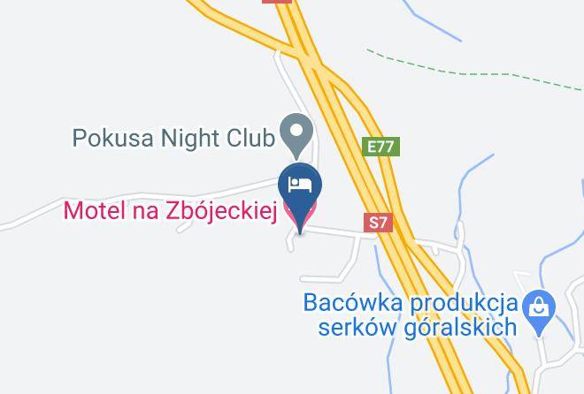 Motel Na Zbojeckiej Map