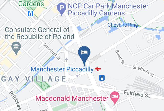 Greater Manchester - Motel One Manchester Piccadilly Maps