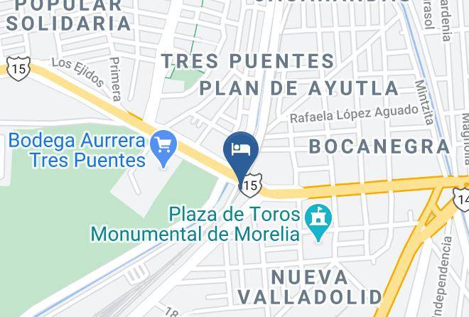 Morelia - Motel Palmas Maps