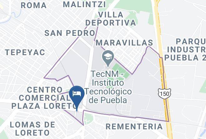 Puebla Redor Industrial La Cienega - Motel Paris Maps
