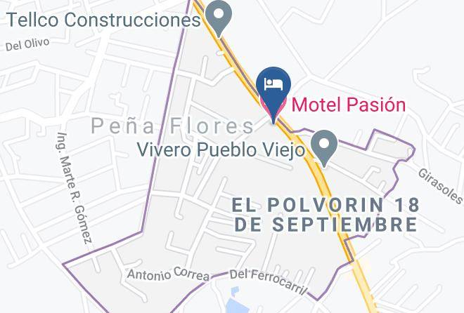 Cuautla - Motel Pasion Maps