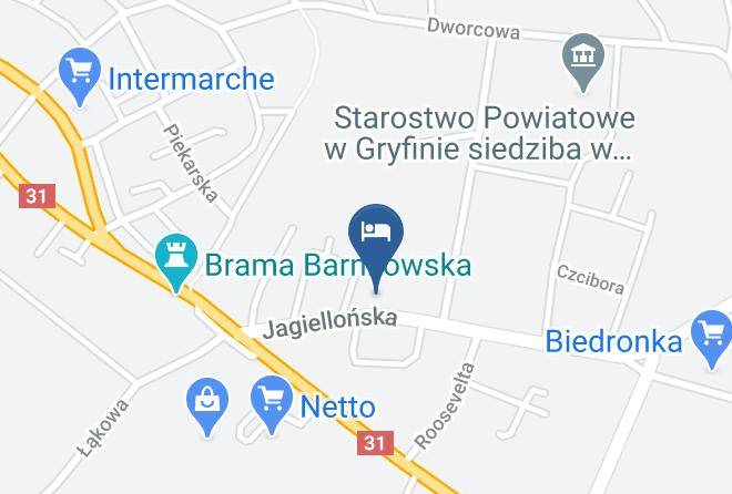 Gryfinski - Motel Piastowska Maps