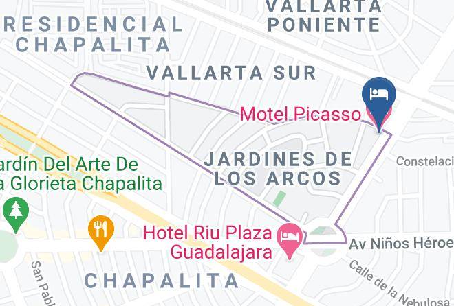 Guadalajara - Motel Picasso Maps