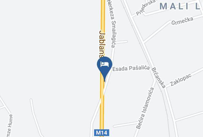 Unsko Sanski - Motel Plaza Maps
