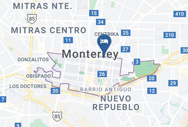 Monterrey - Motel Plaza Maps