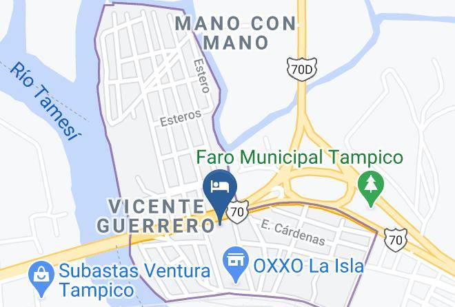 Tampico - Motel Plaza Sur Maps
