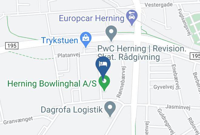 Herning - Motel Poppelvej Maps