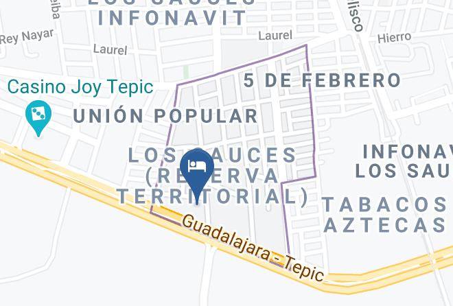 Tepic - Motel Posada Real Maps