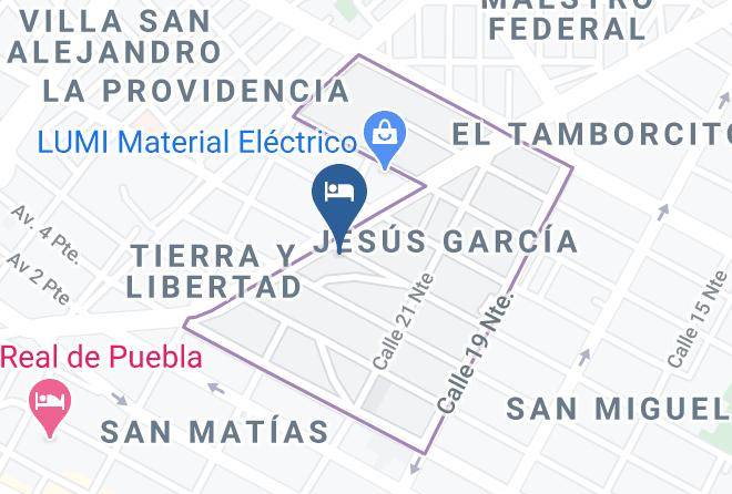 Puebla Jesus Garcia - Motel Punta Palmas Maps
