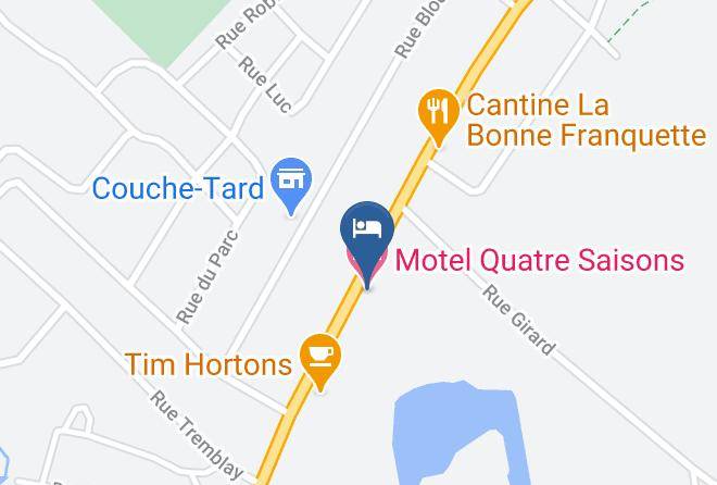 La Haute Cote Nord Regional County Municipality - Motel Quatre Saisons Maps