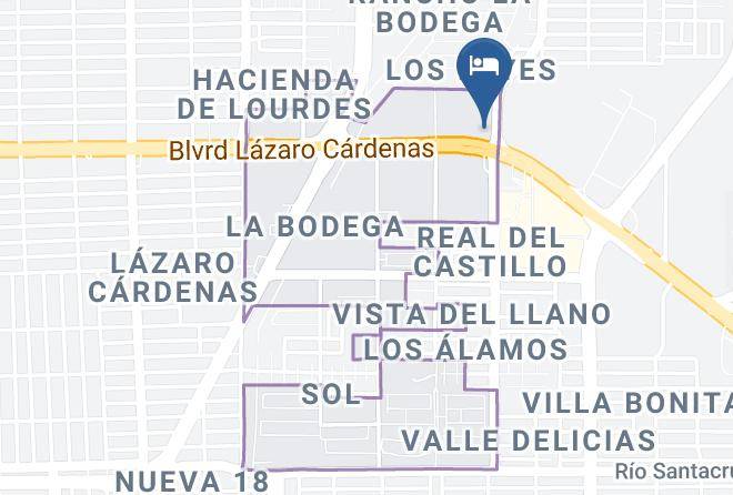 Mexicali - Motel Rancho La Bodega Maps