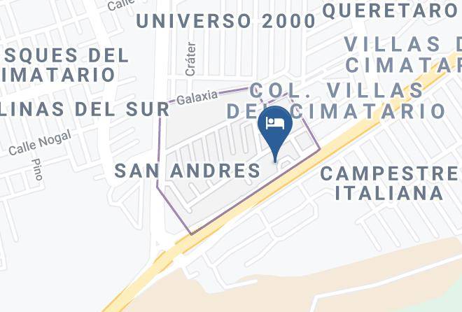 Santiago De Queretaro - Rdq Motel Real De Queretaro Maps