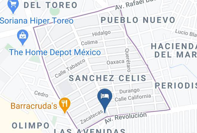 Mazatlan - Motel Revolucion Maps