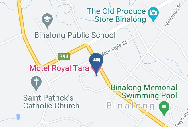 Yass Valley - Motel Royal Tara Maps