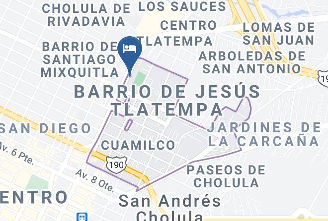 San Pedro Cholula - Motel San Andres Maps