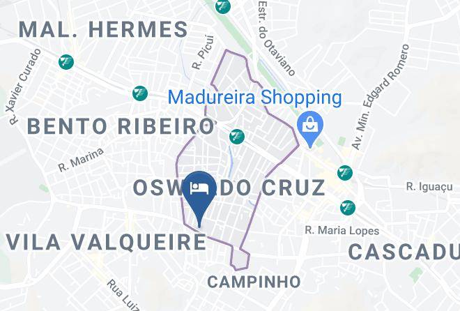 Rio De Janeiro Guadalupe - Shelton Hotel Maps