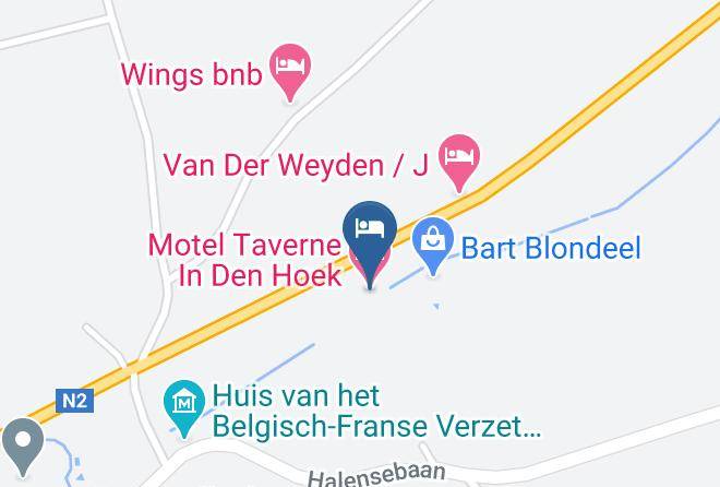 Flemish Brabant - Motel Taverne In Den Hoek Maps