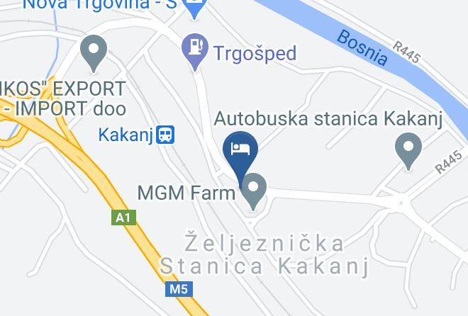 Zenicko Dobojski - Motel Tiron Maps