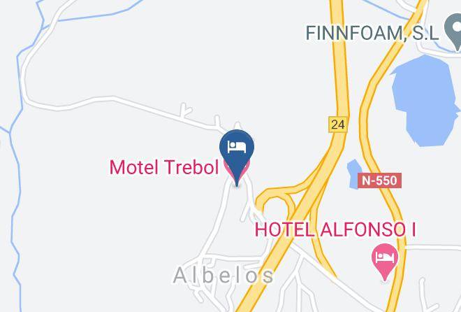 Pontevedra - Motel Trebol Maps