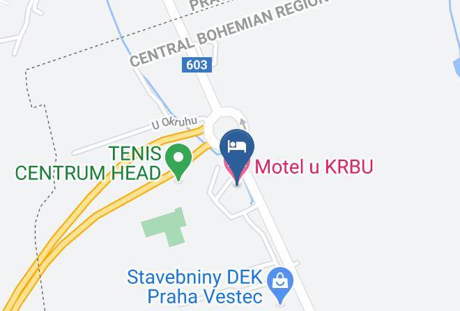 Motel U Krbu Map