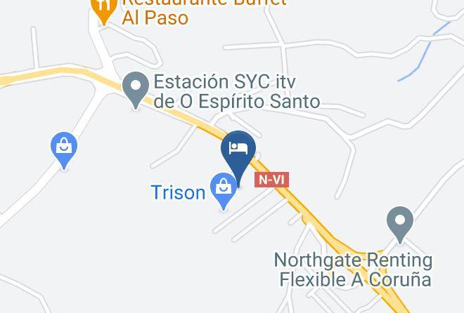 Motel Venus La Coruna Map